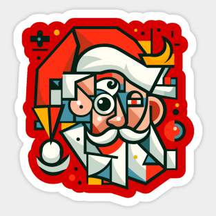 Portrait of Santa Claus 2 Sticker